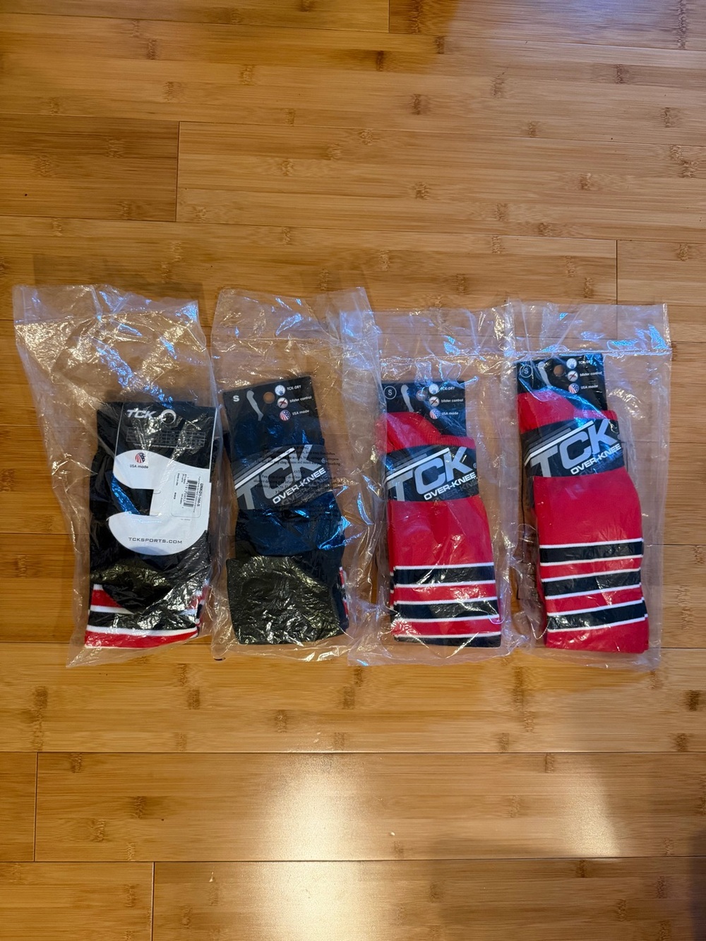 TCK Dugout Striped Over-the-Knee Baseball/Softball Socks – NEW - Set of 4 pairs